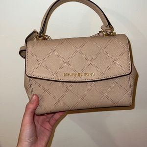 Nude Michael Kors adjustable mini  Crossbody bag